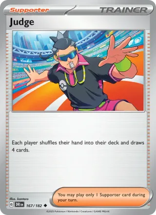 Judge #167 · Destined Rivals Pokémon card