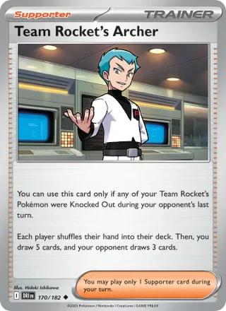 Team Rocket's Archer #170 · Destined Rivals Pokémon card
