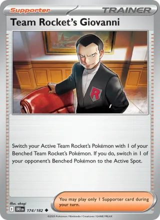 Team Rocket's Giovanni #174 · Destined Rivals Pokémon card