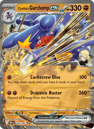 Cynthia's Garchomp ex #104 · Destined Rivals Pokémon card