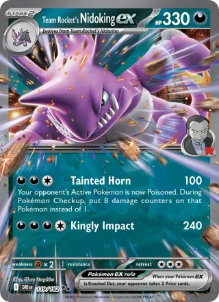 Team Rocket's Nidoking ex #119 · Destined Rivals Pokémon card