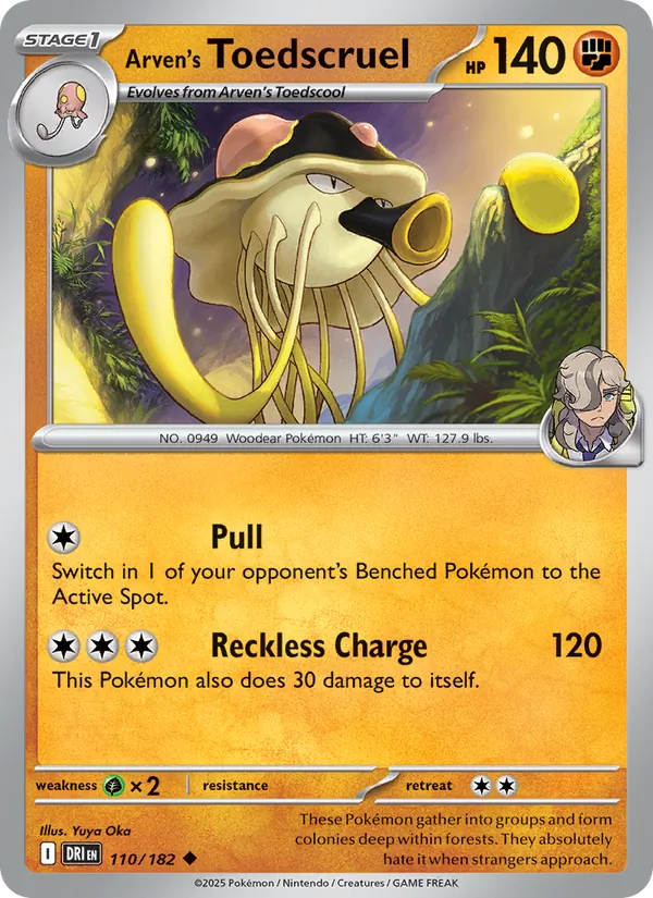 Arven's Toedscruel full card art