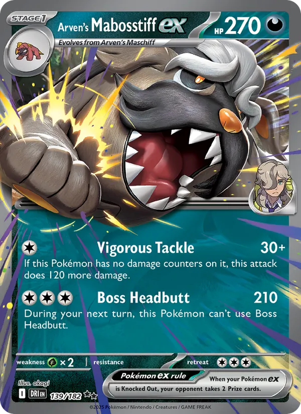 Arven's Mabosstiff ex full card art