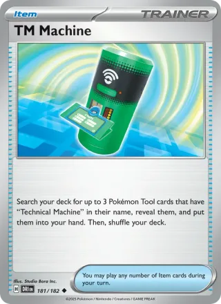 TM Machine #181 · Destined Rivals Pokémon card