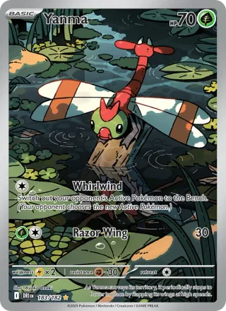 Yanma #183 · Destined Rivals Pokémon card