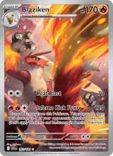 Blaziken · Destined Rivals Pokémon card