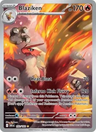 Blaziken #192 · Destined Rivals Pokémon card