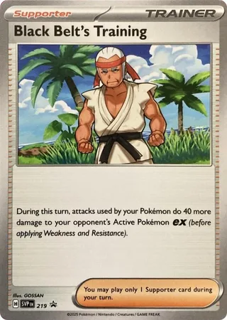 Black Belt's Training #219 · SVP Black Star Promos Pokémon card