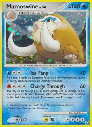 Mamoswine #9 · Legends Awakened Pokémon card