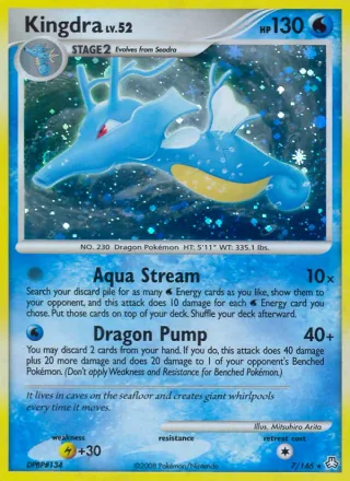 Kingdra #7 · Legends Awakened Pokémon card