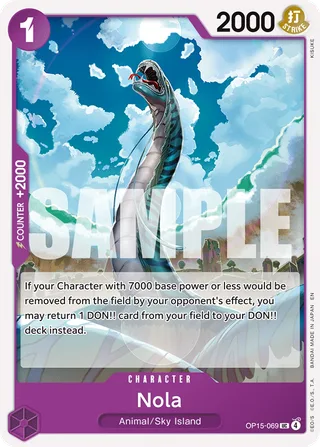 Nola #OP15-069 · Adventure on Kami's Island One Piece card
