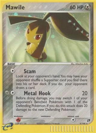 Mawile #9 · Sandstorm Pokémon card
