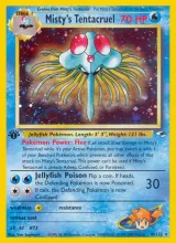 Misty's Tentacruel · Gym Heroes Pokémon card