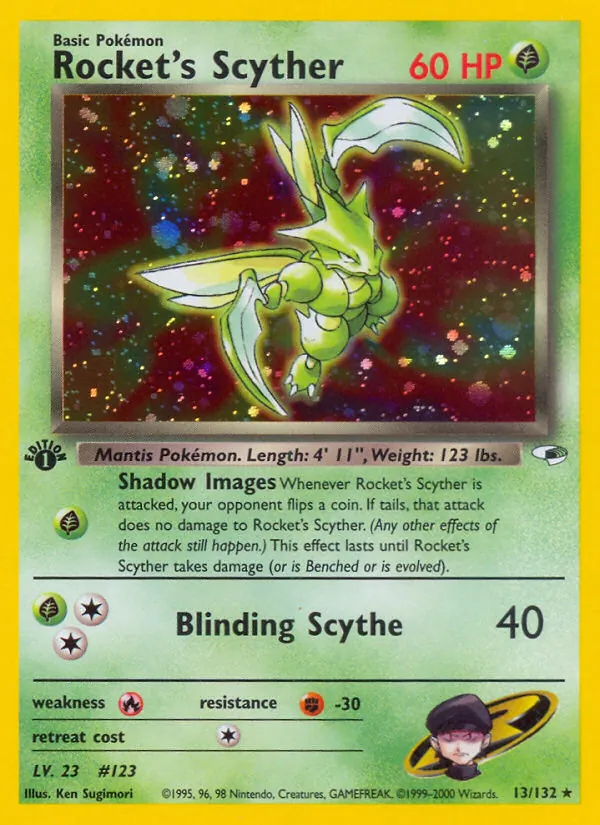Rocket's Scyther full card art