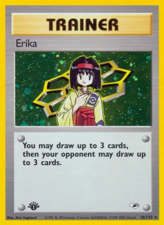 Erika #16 · Gym Heroes Pokémon card