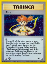 Misty · Gym Heroes Pokémon card