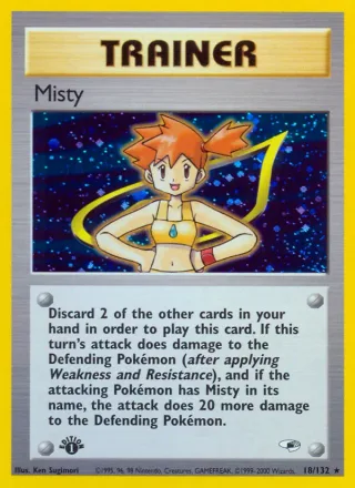 Misty #18 · Gym Heroes Pokémon card