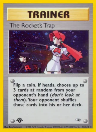 The Rocket's Trap #19 · Gym Heroes Pokémon card