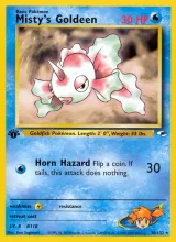 Misty's Goldeen · Gym Heroes Pokémon card