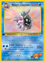 Misty's Cloyster · Gym Heroes Pokémon card