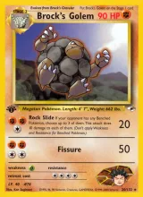 Brock's Golem · Gym Heroes Pokémon card