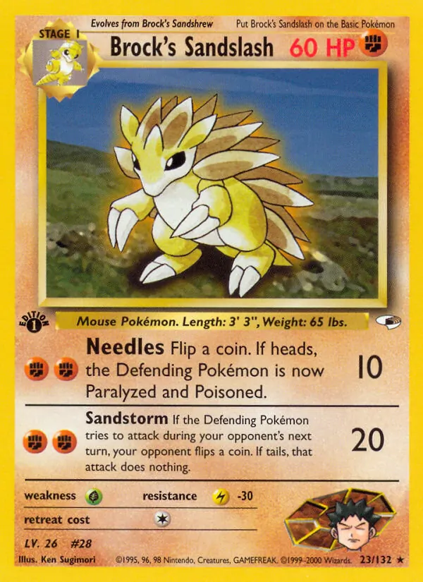 Brock's Sandslash full card art