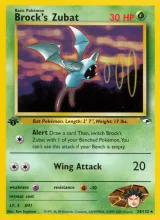 Brock's Zubat · Gym Heroes Pokémon card