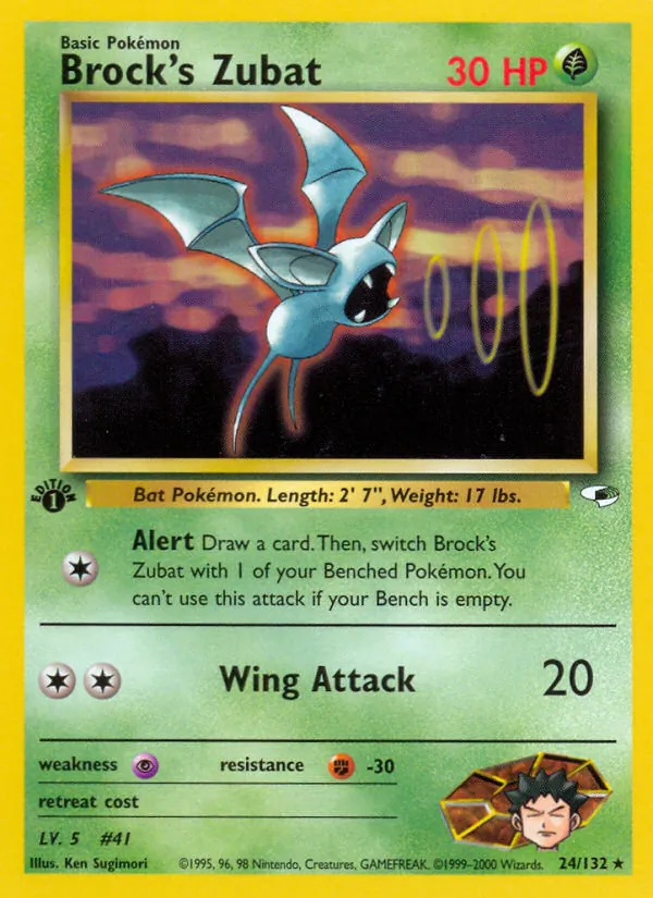 Brock's Zubat full card art