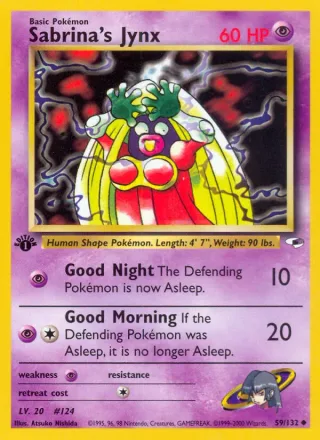 Sabrina's Jynx #59 · Gym Heroes Pokémon card