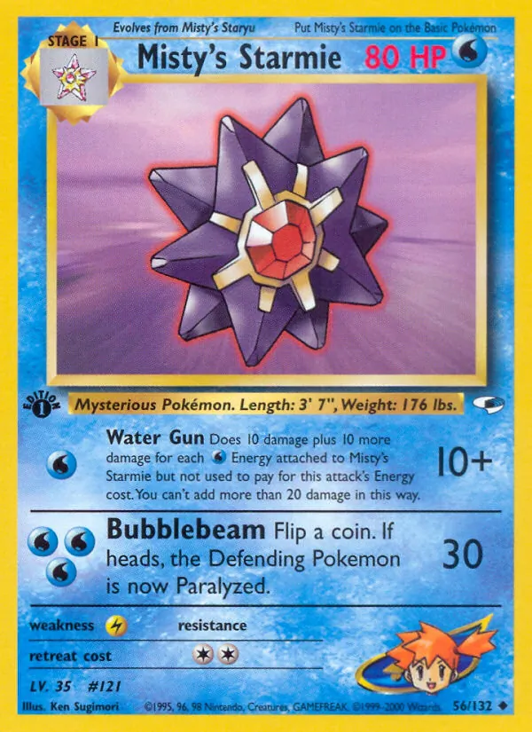 Misty's Starmie full card art