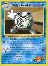 Misty's Poliwhirl · Gym Heroes Pokémon card