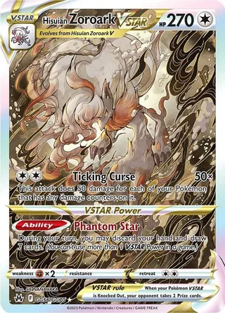 Hisuian Zoroark VSTAR #GG56 · Crown Zenith Galarian Gallery Pokémon card