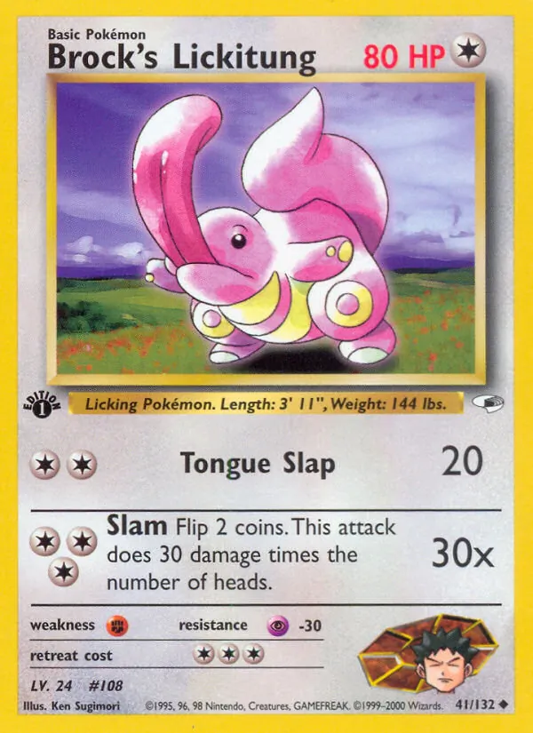Brock's Lickitung full card art