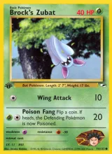 Brock's Zubat · Gym Heroes Pokémon card