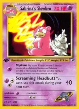 Sabrina's Slowbro · Gym Heroes Pokémon card