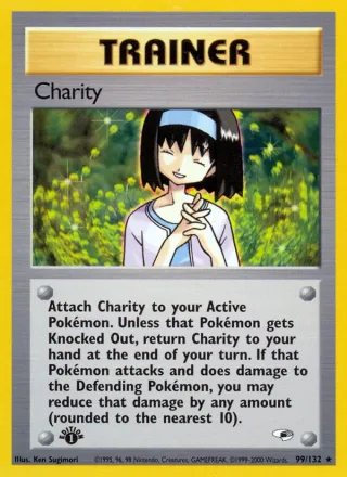 Charity #99 · Gym Heroes Pokémon card