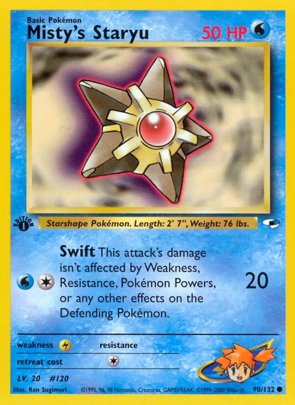 Misty's Staryu full card art