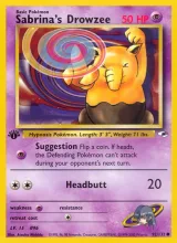 Sabrina's Drowzee · Gym Heroes Pokémon card