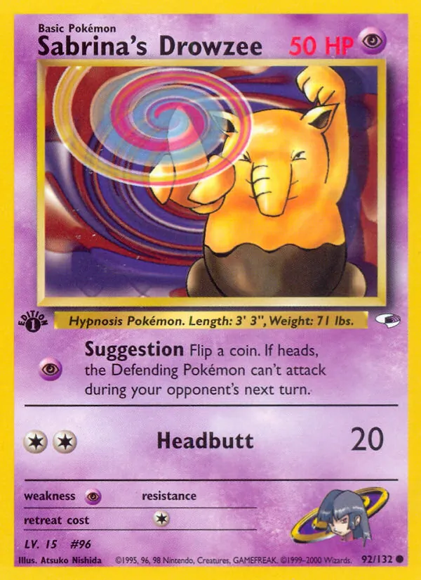 Sabrina's Drowzee full card art