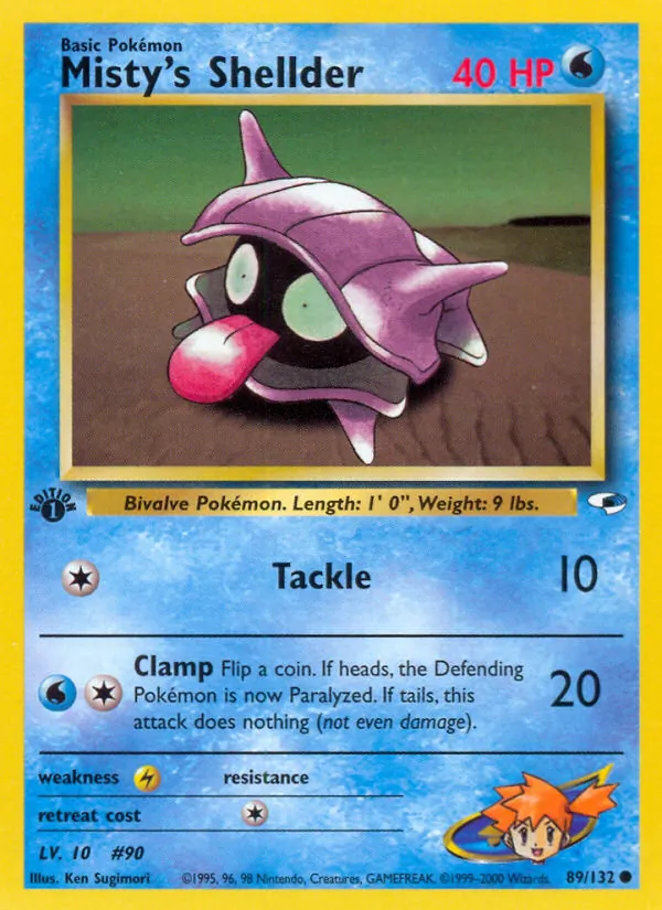 Misty's Shellder full card art