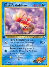 Misty's Goldeen · Gym Heroes Pokémon card