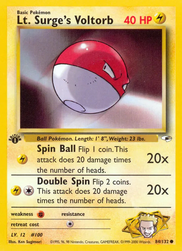 Lt. Surge's Voltorb full card art