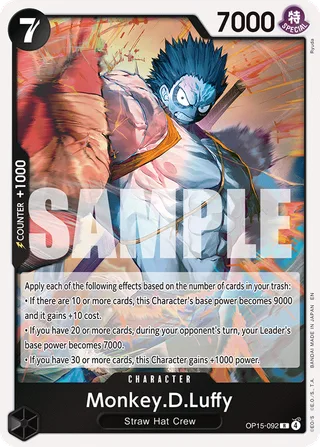 Monkey.D.Luffy #OP15-092 · Adventure on Kami's Island One Piece card