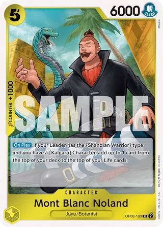 Mont Blanc Noland #OP08-109 · Two Legends One Piece card
