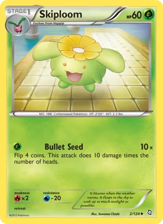 Skiploom #2 · Dragons Exalted Pokémon card