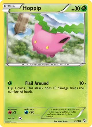 Hoppip #1 · Dragons Exalted Pokémon card