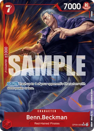 Benn.Beckman (Parallel) #OP09-009-parallel · Emperors in the New World One Piece card
