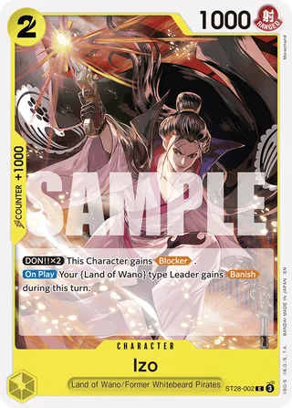 Izo #ST28-002 · ST-28: Starter Deck 28 GREEN/YELLOW Yamato One Piece card