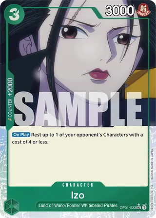 Izo (Jolly Roger Foil) #OP01-033-jolly-roger-foil · Premium Booster -The Best- One Piece card