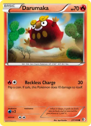 Darumaka #27 · Boundaries Crossed Pokémon card